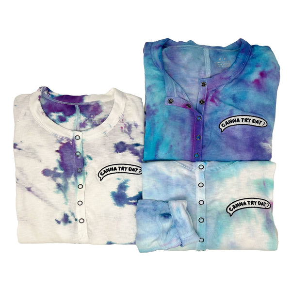 Tie-Dyed One-of-a-Kind Henley