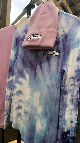 Tie-Dyed One-of-a-Kind Henley